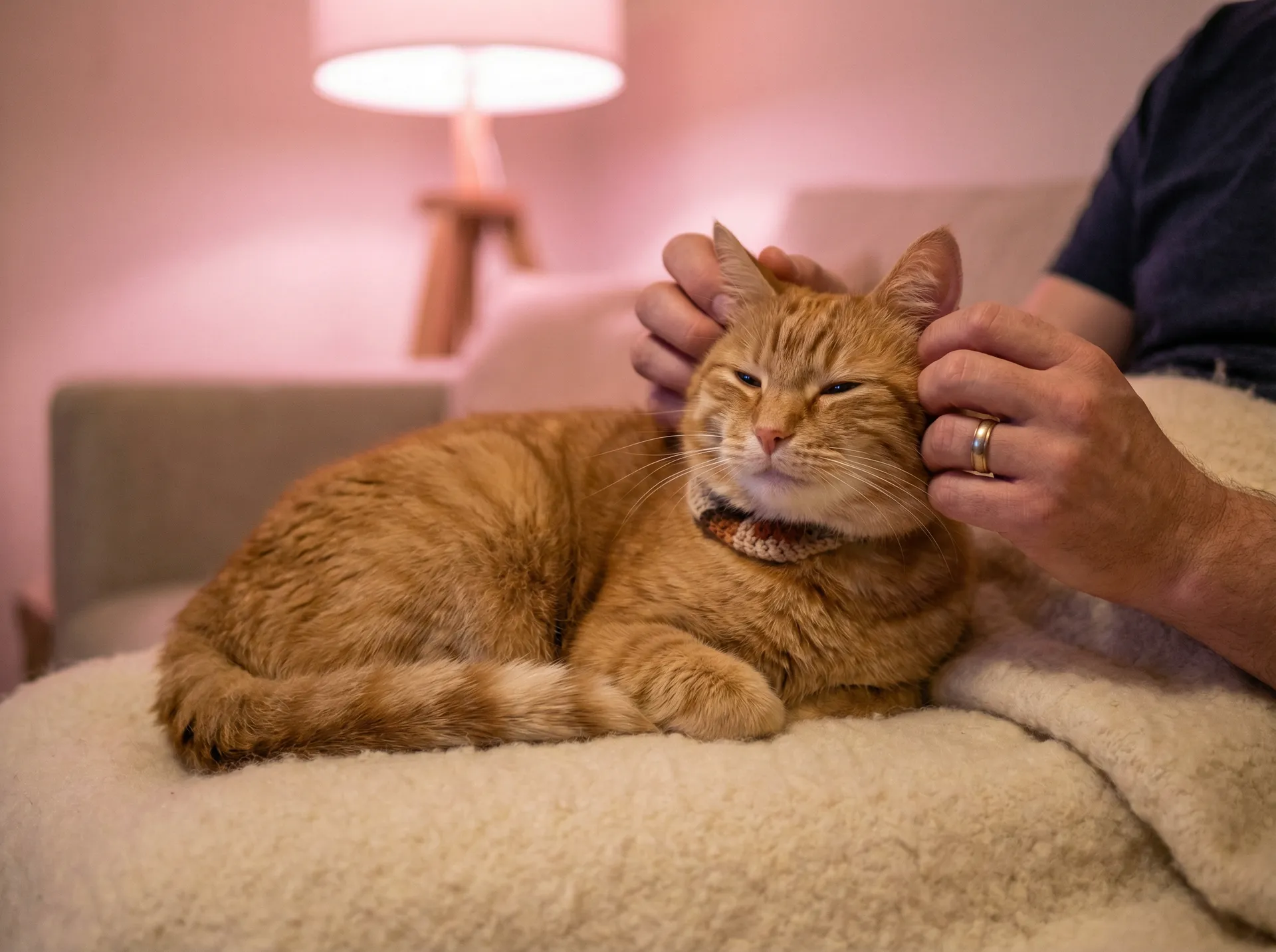 猫咪被温柔抚摸的幸福时刻 - 猫扑两